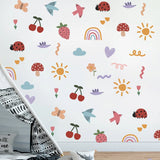 Colourful Doodle Wall Decals 