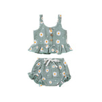Gänseblümchen-Outfit-Set für Baby-Mädchen