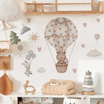 Hot Air Balloon Animals Wall Stickers