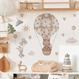 Hot Air Balloon Animals Wall Stickers