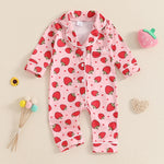 Baby Girl Strawberry & Bow Pyjamas