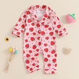 Baby Girl Strawberry & Bow Pyjamas