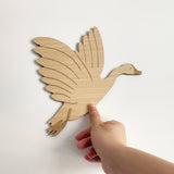 Wooden WildGeese Wall Stickers Set