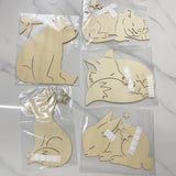 Animals Wooden Wall stickers