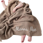 Personalized Baby gift Swaddle Blanket