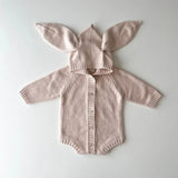 Cute Baby Knitted Romper with Ears