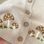 Mushroom Cotton Cardigan