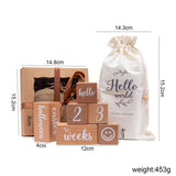 6pcs/1Set Baby Month Milestone Card