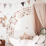 Boho Lavanda Polka Dots Wall Stickers