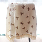 Bear Baby Blanket Muslin Swaddle