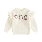 Newborn Baby Girl Birthday Sweater