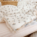 Vintage Roses Crib Bedding and Pillow Set