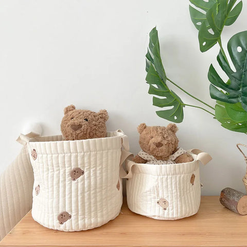 Cotton Baby Nursery Storage Baskets