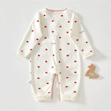 Strawberry & Love Baby Rompers