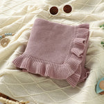 Baby Ruffled Receiving Blanket
