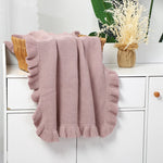 Baby Ruffled Receiving Blanket