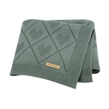 Super Soft Newborn Cotton Knit blanket 90x70 cm