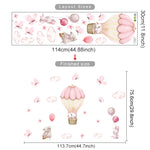 Hot Air Balloon Animals Wall Stickers