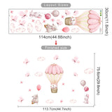 Hot Air Balloon Animals Wall Stickers