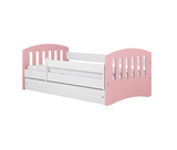 Klassisches Bett 1 Mix Pink mit Matratze und Lattenrosten 