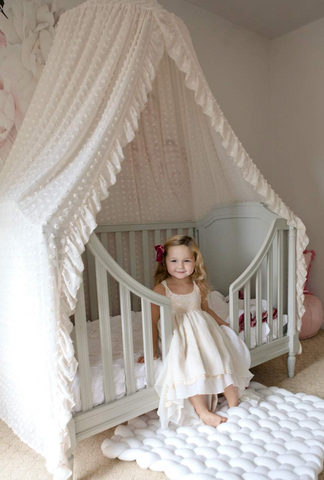 Baby Crib Lace Canopy