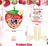 Strawberry Shaped Baby Shower Guest Book