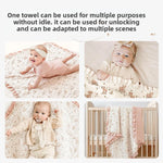 Flower Muslin Receiving Blanket