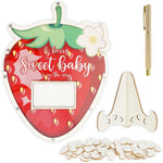 Strawberry Shaped Baby Shower Guest Book