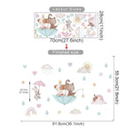 Hot Air Balloon Animals Wall Stickers