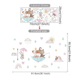 Hot Air Balloon Animals Wall Stickers
