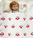 Cherry Infant Knitted Baby Blanket