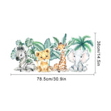 Jungle Animals Wall Stickers for Kids Room