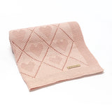 Super Soft Newborn Cotton Knit blanket 90x70 cm