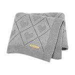 Super Soft Newborn Cotton Knit blanket 90x70 cm