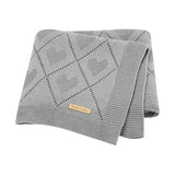 Super Soft Newborn Cotton Knit blanket 90x70 cm