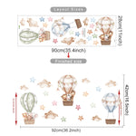 Hot Air Balloon Animals Wall Stickers