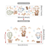 Hot Air Balloon Animals Wall Stickers