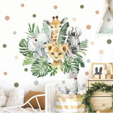 Jungle Animals Wall Stickers for Kids Room