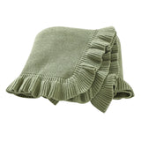 Baby Ruffled Receiving Blanket