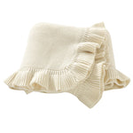 Baby Ruffled Receiving Blanket