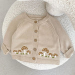 Mushroom Cotton Cardigan