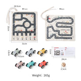 Children's Montessori Canvas Car Toy Set 35*31 CM
