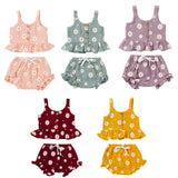 Gänseblümchen-Outfit-Set für Baby-Mädchen