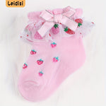Girl's Fashion Cute Strawberry Socks
