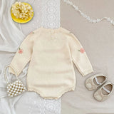 Baby Girl Knitted Romper 