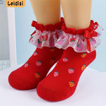 Girl's Fashion Cute Strawberry Socks