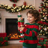 Christmas Elf Nutcracker – Hand-Painted Wooden Holiday Decoration | Festive Christmas Decor | Gift for Kids & Collectors