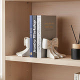 Ceramic Bow Bookends – Girly Shelf & Nursery Decor