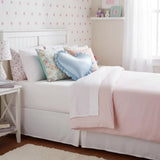 Heart-Shaped Satin Pillow with Ruffles – Romantic Decorative Cushion (40×35Cm)