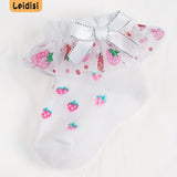 Girl's Fashion Cute Strawberry Socks